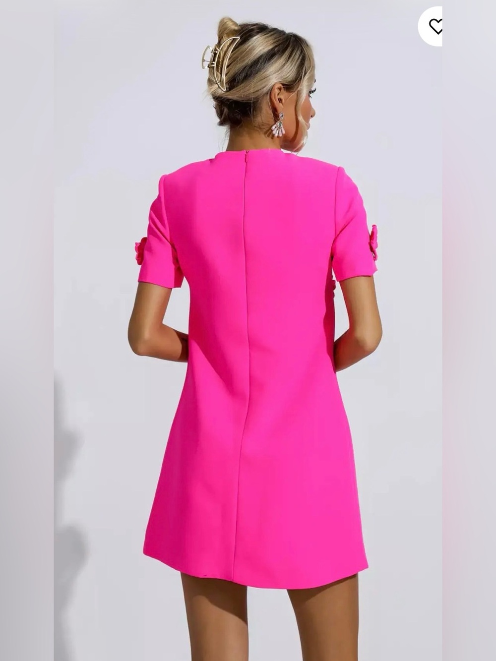 Catchall brand hot pink Jacqua floral mini dress - Picture 8 of 11